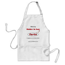 Mother in Law's FARTS register on the Richter Scal Apron
