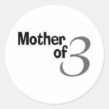 Mother Of 3 Stickers