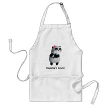 Mother Panda with Baby Aprons