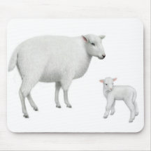 Mother Sheep & Lamb Mousepad