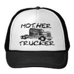 MOTHER TRUCKER - BLACK & WHITE MESH HATS