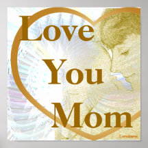 Motherly Angelic Wings Dazzling Love -Customise Print