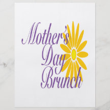Mothers Day Brunch Personalized Flyer