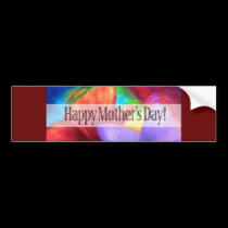 Mother's Day Butterflies Art - Multi bumper stickers