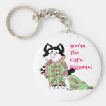 Mother's Day Cat's Pyjamas Cute Cat Key Chain
