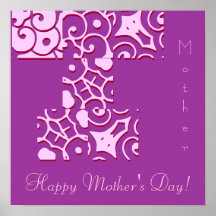 Mother's Day Designer Name III Poster