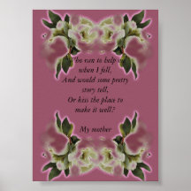 Mother's Day Gift Poster Print - Vintage Roses