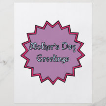 Mothers Day Greetings Flyer