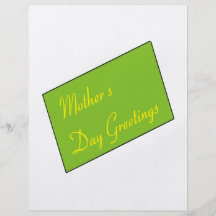 Mothers Day Greetings Flyer
