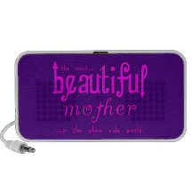 Mothers Day Moms Birthday Parties Beautiful Mother Laptop Speaker