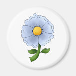 Mother's Flowers · Blue Flower Fridge Magnets