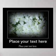 Motivation florals Customisable Poster