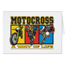 Motocross A Way of Life Greeting Cards