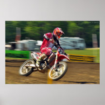 Motocross Racer Poster