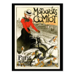 Motocycles Comiot, Steinlen Postcard