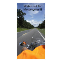Motorcycle Awareness Customized Photo Card