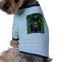 motorcycle dog tee