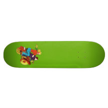 Motorcycle Pin-Up Skateboard Deck