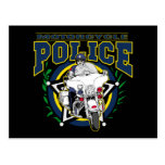 Motorcycle Police Post Card