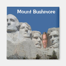 Mount Bushmore Fridge Magnet