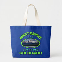 Mount Massive, Colorado Tote Bags