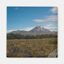 Mount Ngauruhoe & Mount Tongariro Fridge Magnet