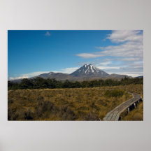 Mount Ngauruhoe & Mount Tongariro Poster