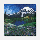 Mount Rainier Fridge Magnet