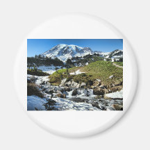 Mount Rainier Fridge Magnets