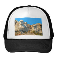 Mount Rushmore Classic View Trucker Hats