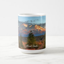 MOUNT SHASTA AT SUNSET #1 COFFEE MUGS