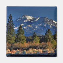MOUNT SHASTA - PAINTERLY REFRIGERATOR MAGNET