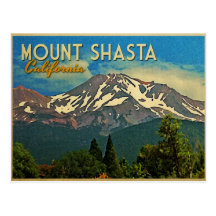 Mount Shasta Vintage Postcard