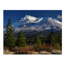 MOUNT SHASTA WITH FRESH SNOW POST CARDS