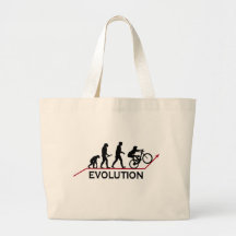 Mountain Bike Evolution Canvas Bag