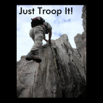 mountain climb, Just Troop It! posters