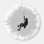 Mountain Climbing Scribble Style Refrigerator Magnets
