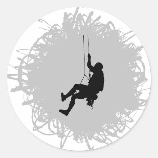 Mountain Climbing Scribble Style Sticker