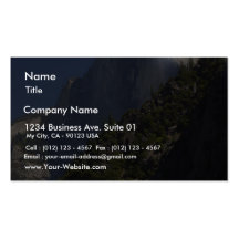 Mountain Half Dome Yosemite Streams Business Card