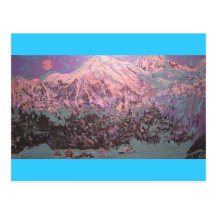 mountain moonlight post cards
