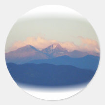 MOUNTAIN SCENE products Round Sticker