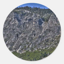 Mountain Side Round Stickers