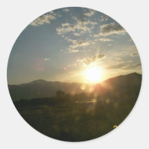 Mountain Sunset Sticker