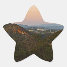 mountain sunset sticker