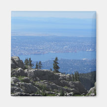 Mountain View Refrigerator Magnet