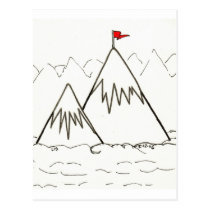 Mountains postcard postcards