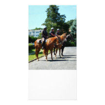 Mounted Police Profile Photo Greeting Card