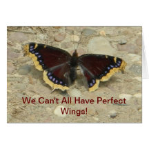 Mourning Cloak Butterfly Greeting Card