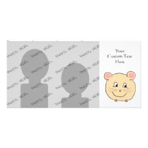 Mouse Cartoon. Custom Photo Card