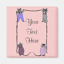 Mouse Love Customisable Magnet